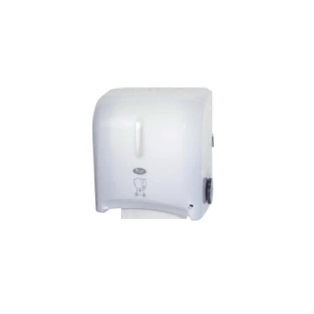 Livi Maxi Auto Higienic Cut Paper Towell Dispenser Dual Lock Open Close Option