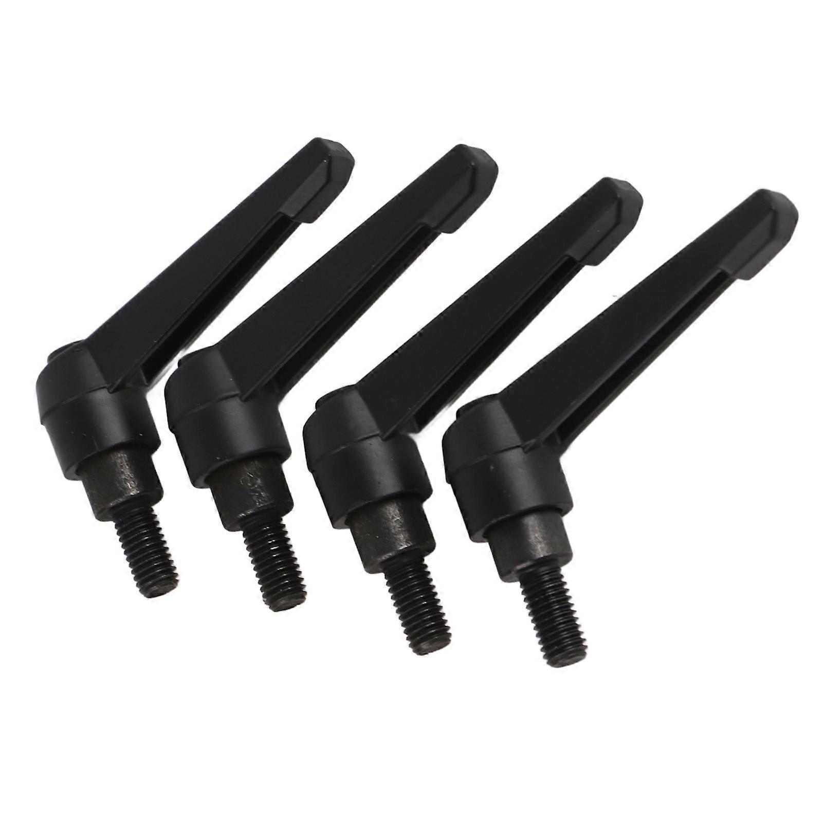 4PCS M8 Adjustable Metal Machine Knobs Black Handle 16mm-80mm