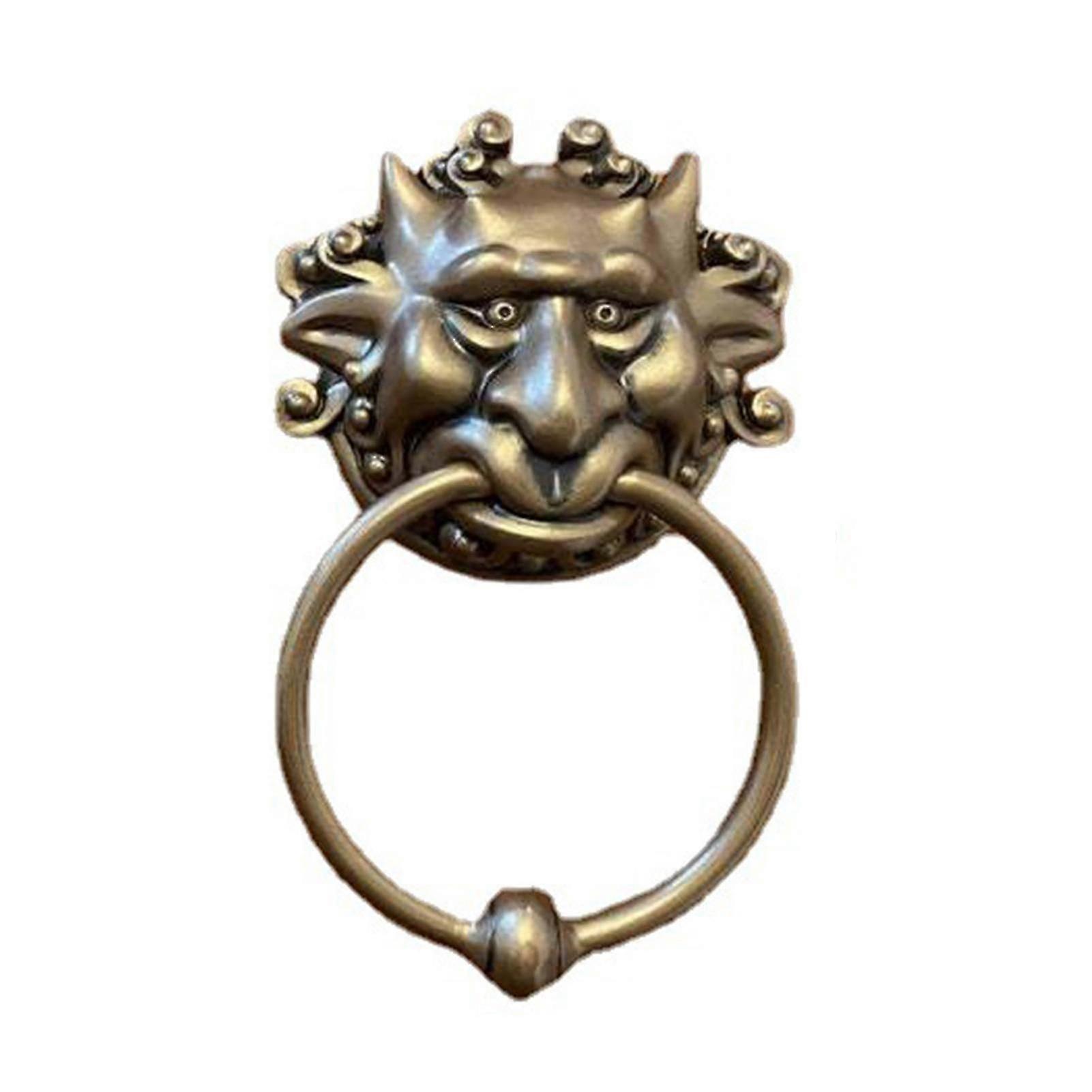 문 두드리는 사람 빈티지 생생한 수지 용 입 문 손잡이 반지 가정 Kaesi