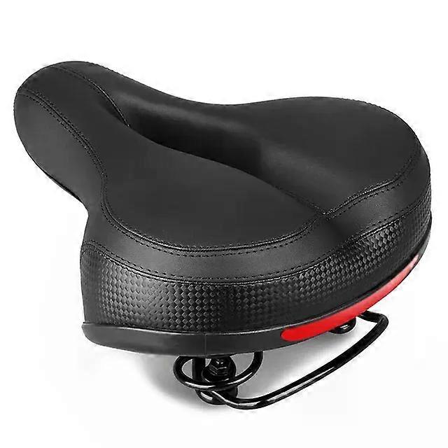 Shockproof Leather Bicycle Saddle With Light Comfortable Wide Soft Silica Road Bike Seat Sports MTB Racing Cycling Cushion