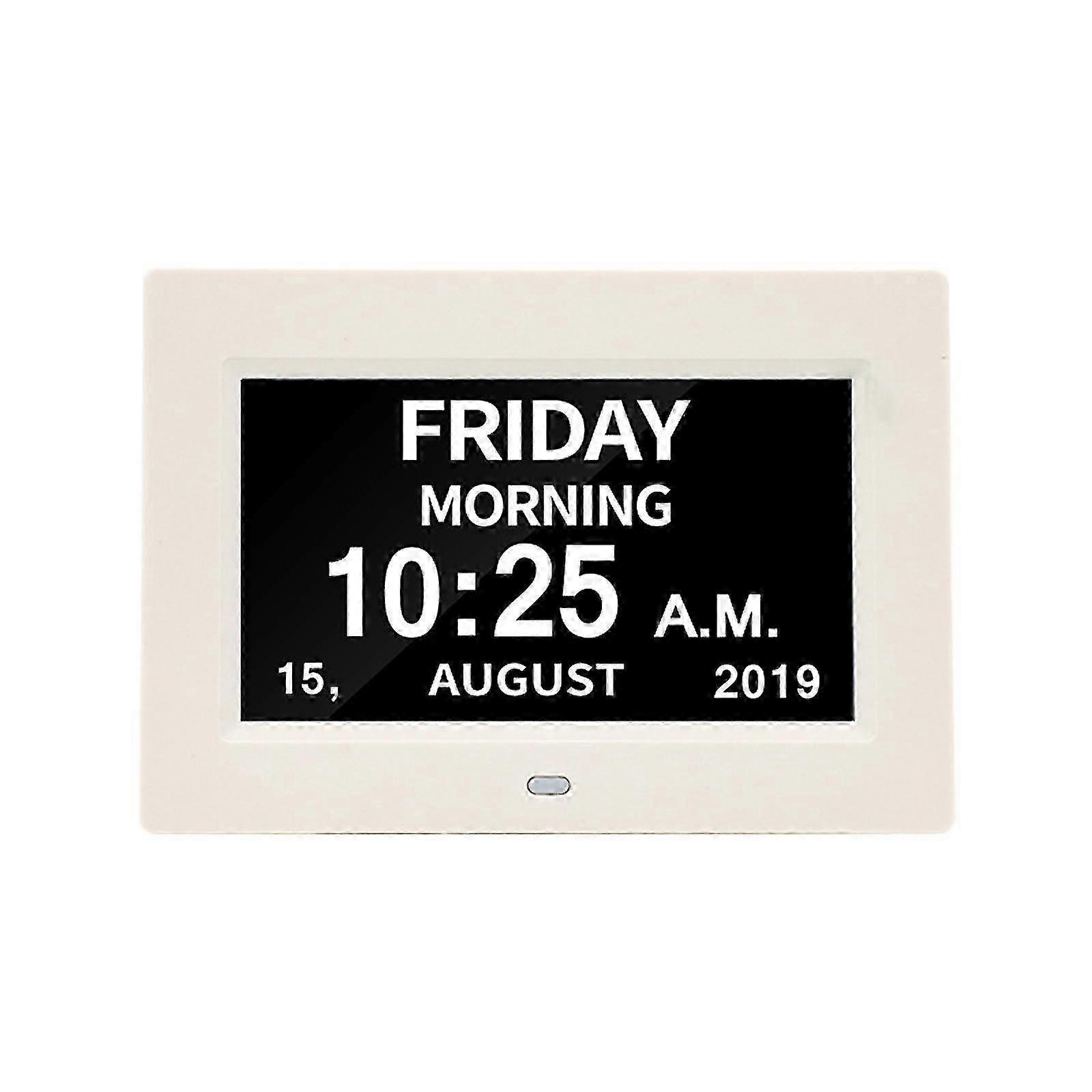 Digital Dementia Clock Calendar Clock Day Date Clock Large Display Large Clear Unabbreviated Time And Date