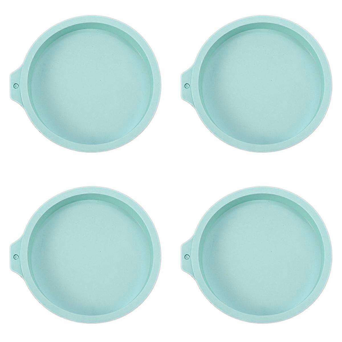 4Pcs Silicone Cake Pan Round Cake Layer Set Silicone Bakeware Mold for Baking Tool Rainbow Cake and js