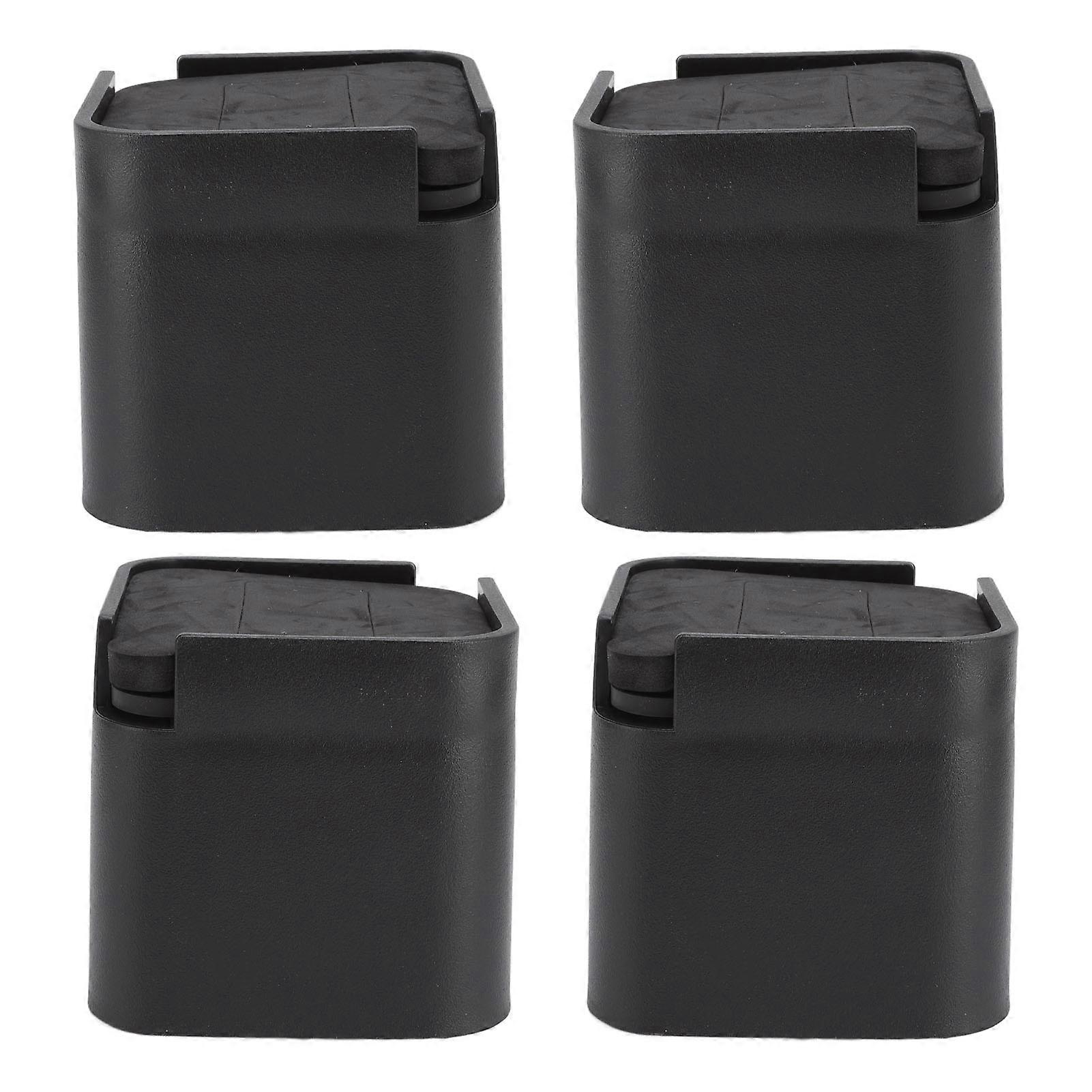 4-Pack Rubber Bed Risers 1180g Safe Furniture Elevators