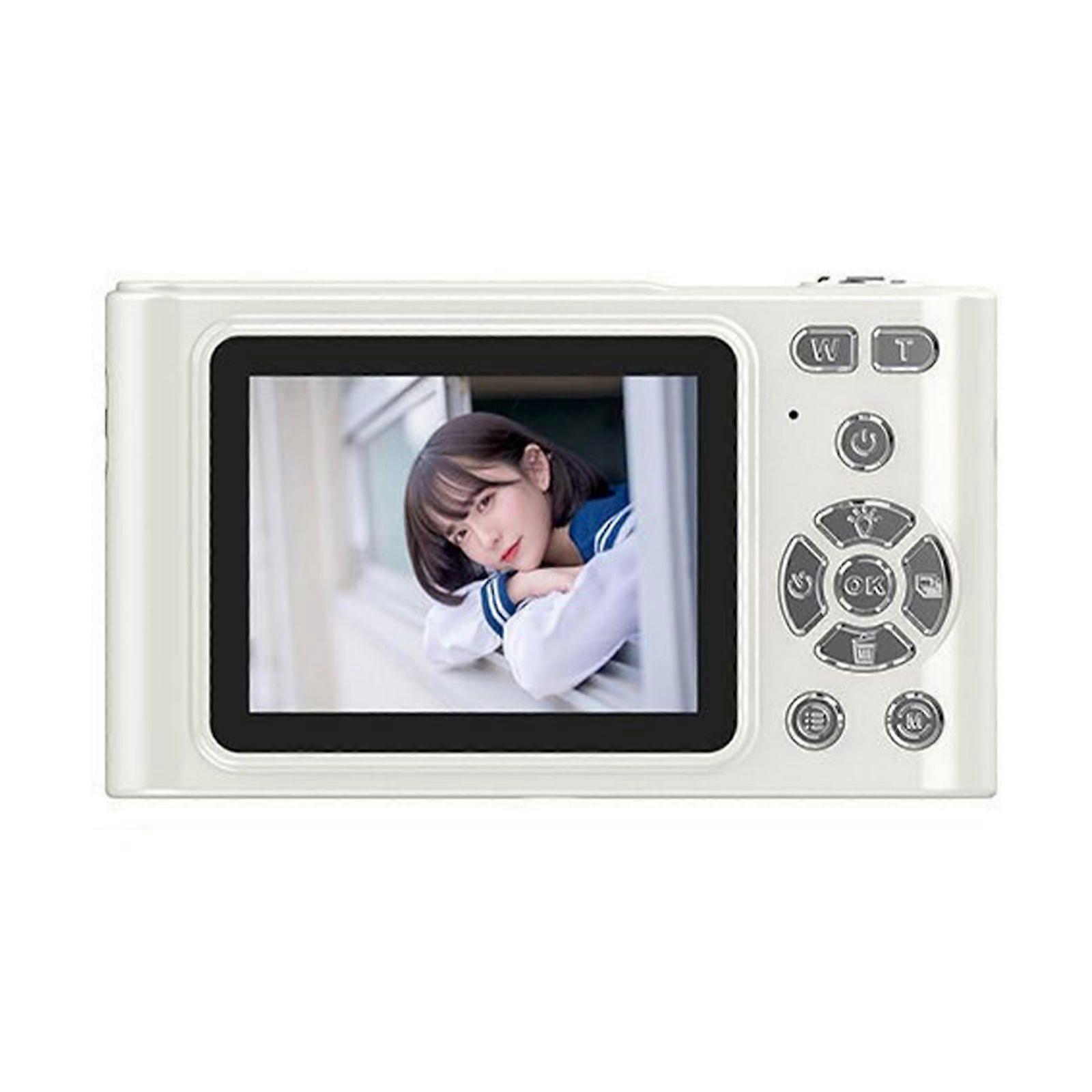 High Resolution Photography Easy H15 2.4inch Digital Camera Equipped with CCDs 16x Zoom White