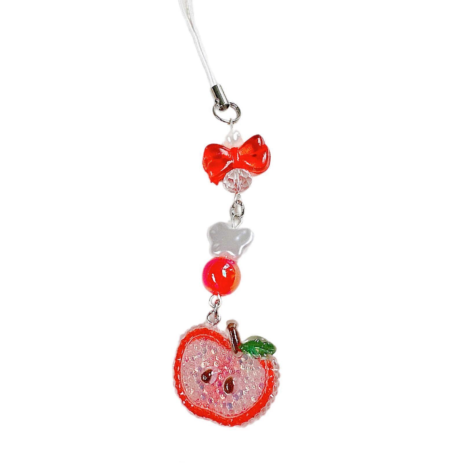 Accrocheur Téléphone Charme Unique Fruit Porte-clés Délicat Porte-clés Téléphone Accessoires Sac Pendentif pour sac à dos Sac à main