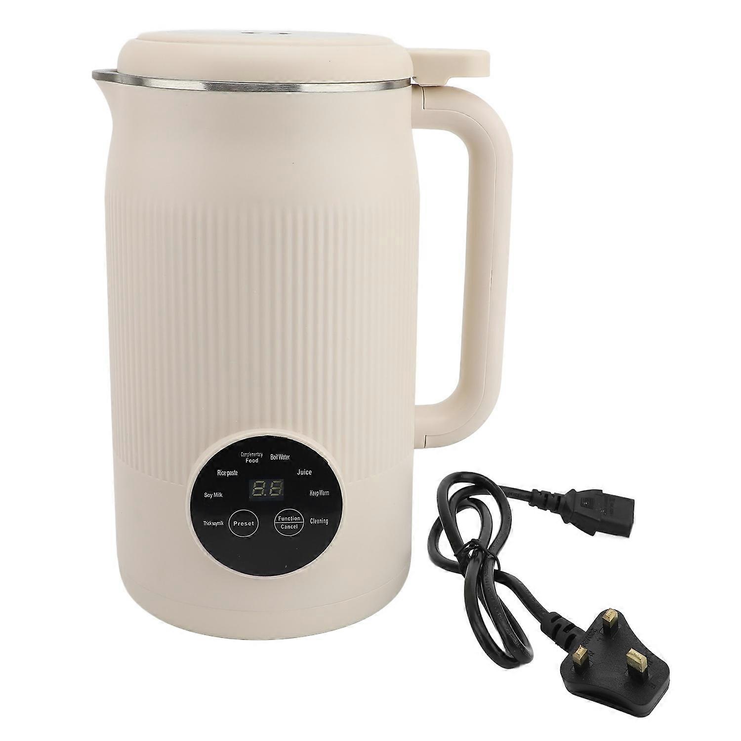Electric Soy Milk Maker 10 Leaf Grinding Home Soybean Milk Machine for Fruits Vegetables Dry Wet Bea
