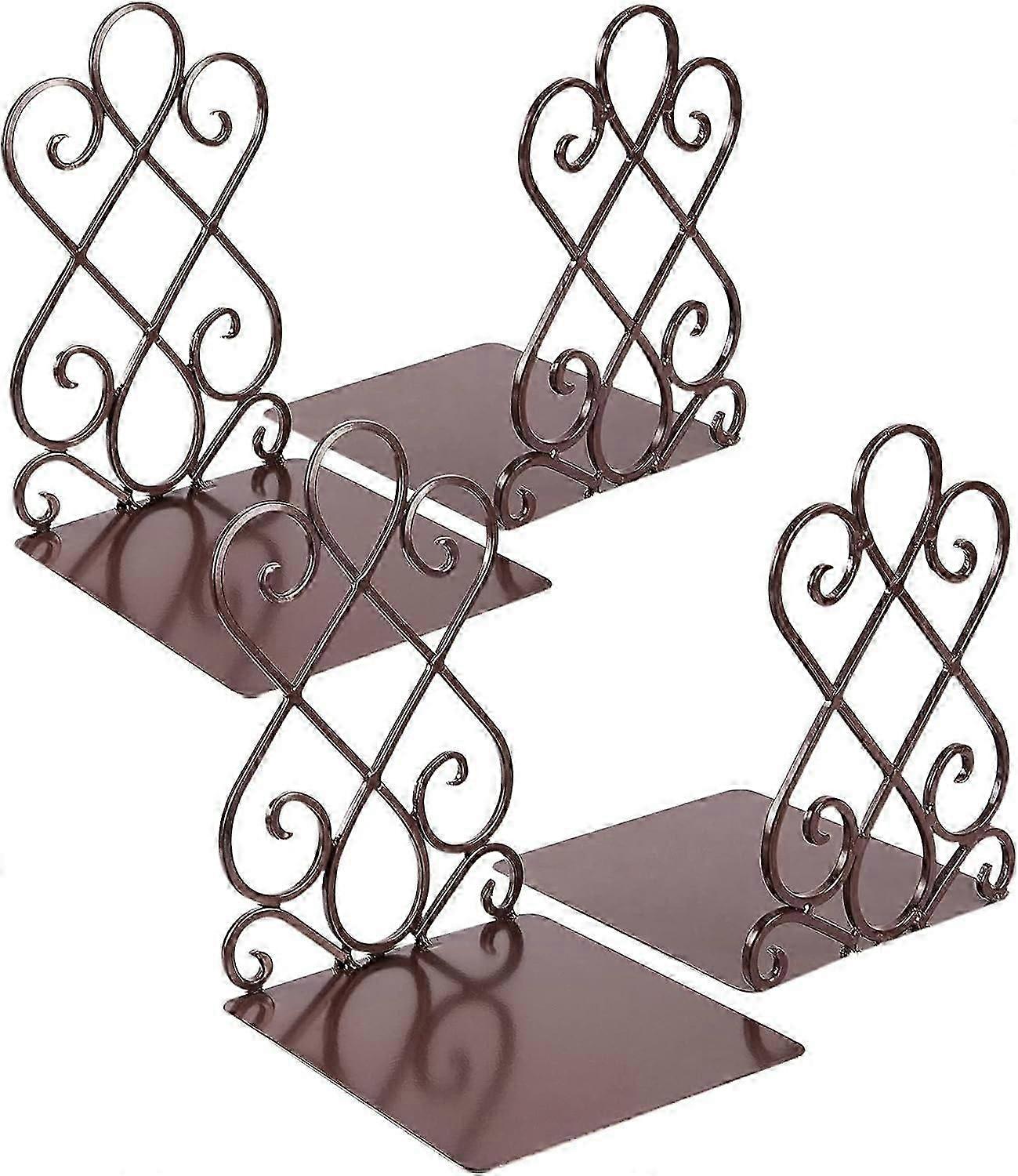 קצוות ספרים, קצוות ספרים למדפים מחזיקי ספרים ממתכת תמיכת ספרים דקורטיביים כבדים ללא החלקה P2025032600470