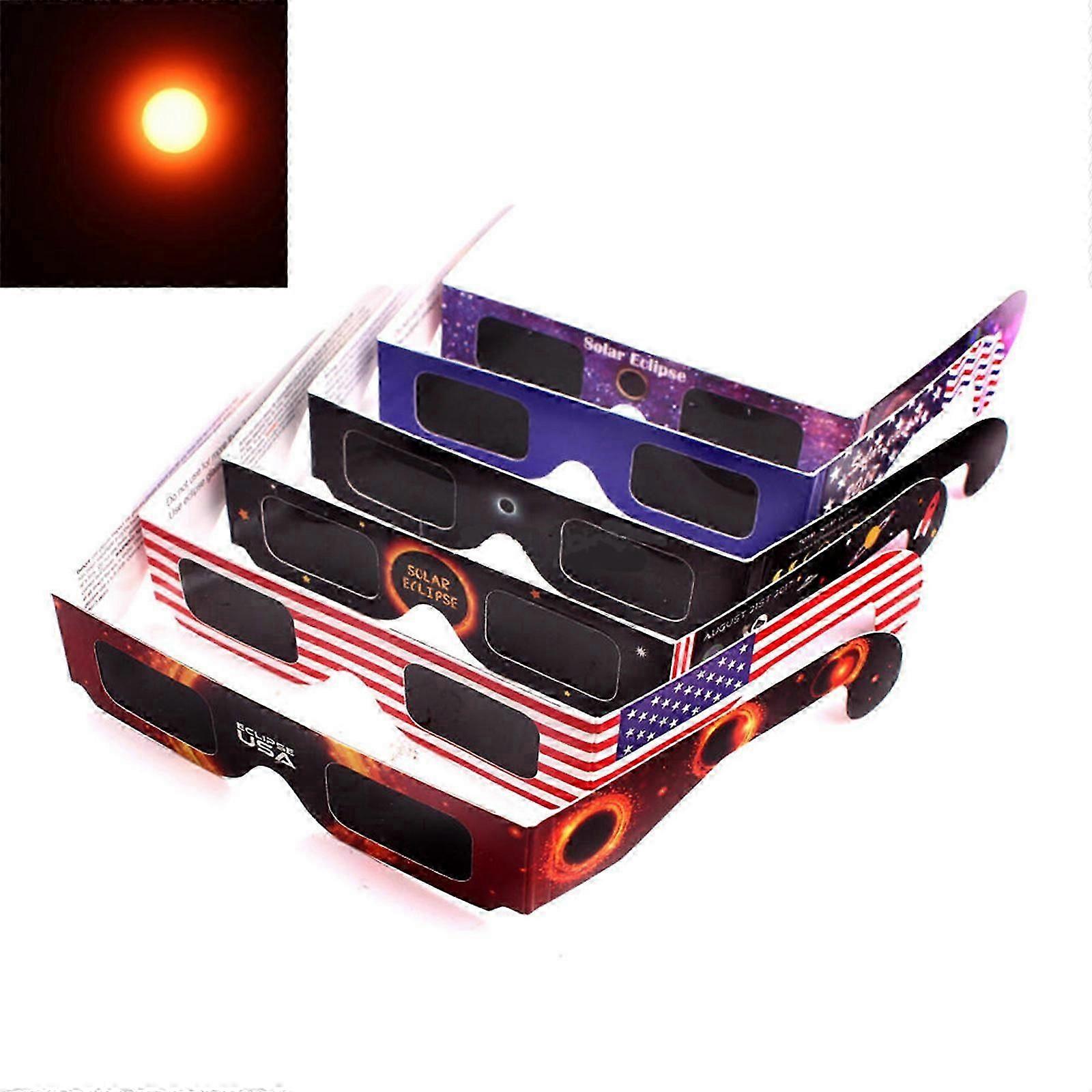Total Solar Eclipse 2024 Glasses - Set of 6 - Safe Astronomical Viewing