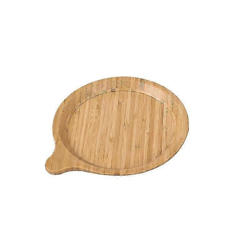 Bamboo Round Tray - Bamboo, Natural Wood Color - 1 Piece - Length 200mm