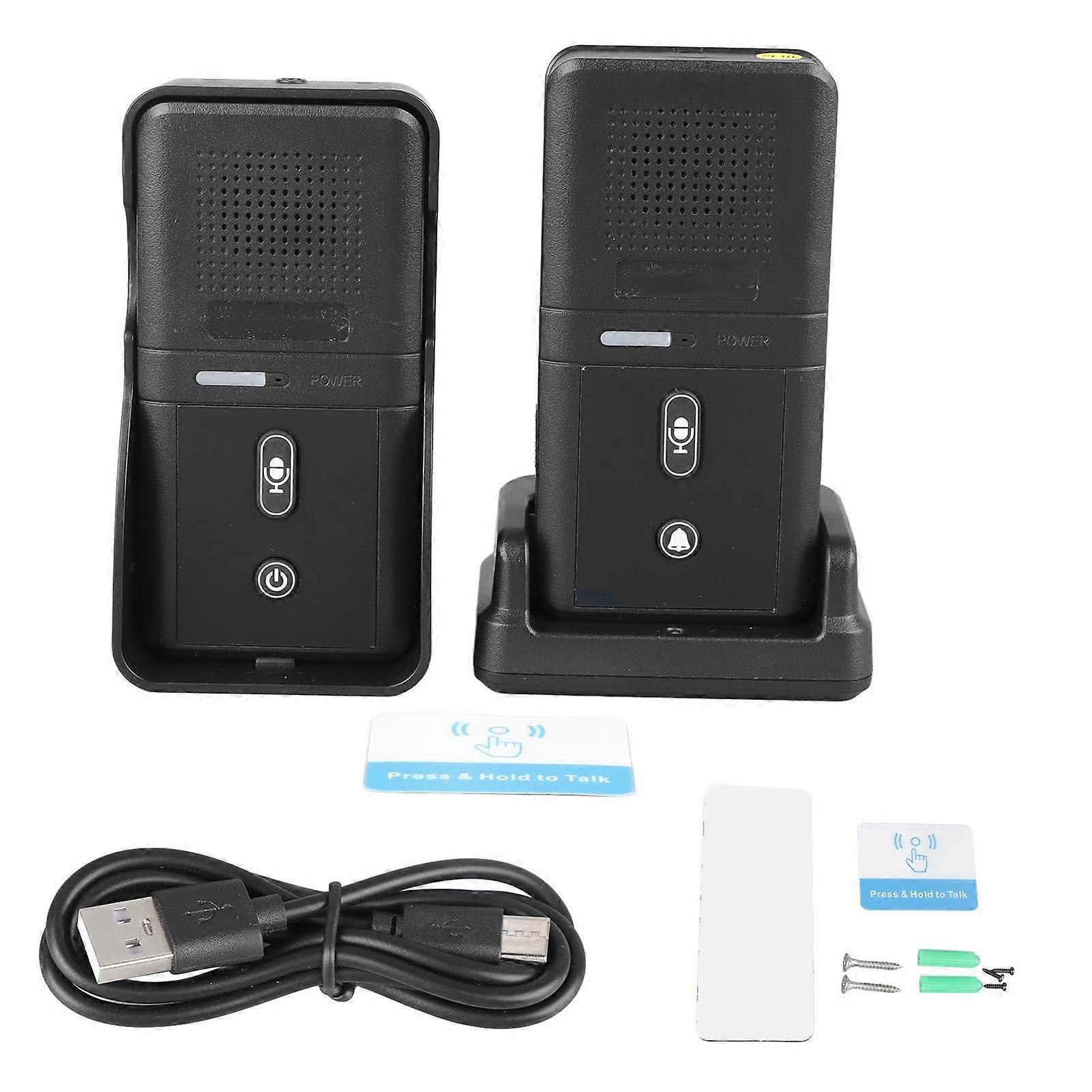Wireless Intercom Doorbell System - Two-Way Communication, Expandable, Waterproof Design