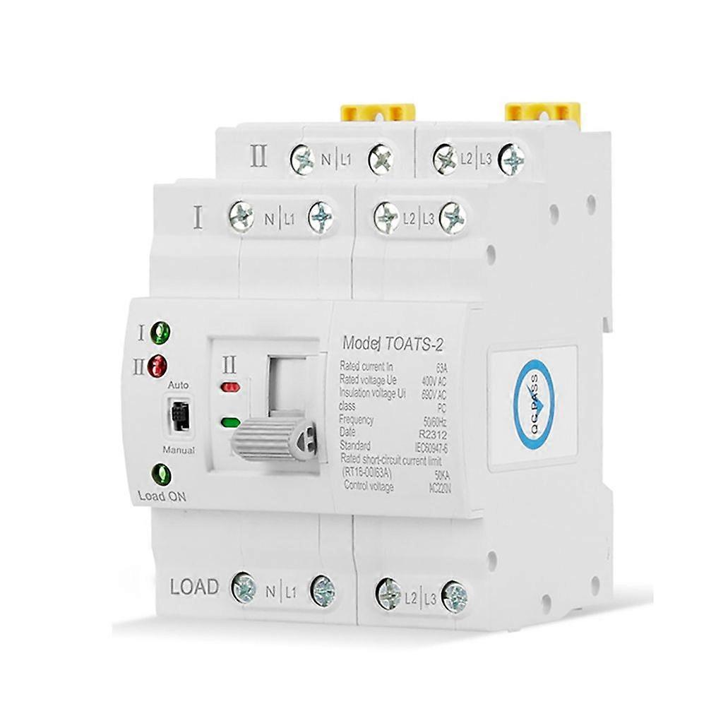 Double Power Automatic Transfer Switches Home Electrical Control 220V/110V