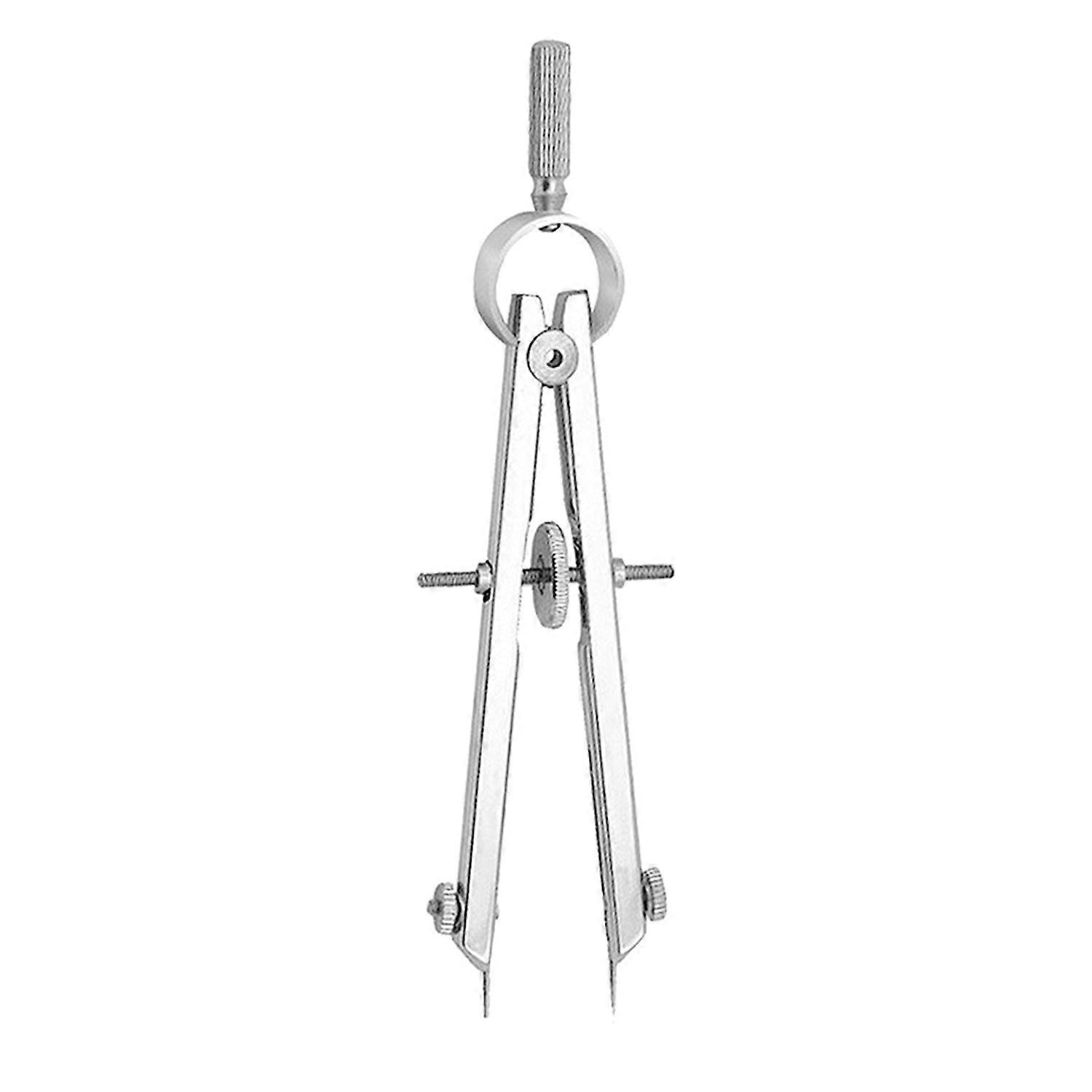 Metal Spring-Type Caliper Divider Multifunction Bow Compass Divider for Geometry Drafting
