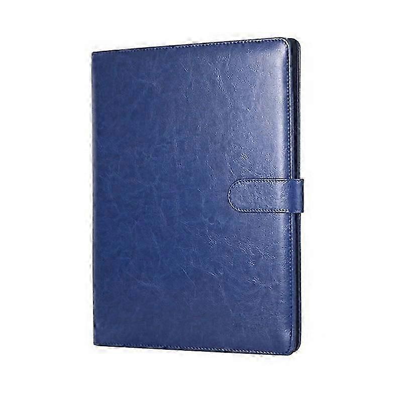 A4 Leather Folder Multifunctional Business Contract Folder with Notes Business Stationery Folder Bl