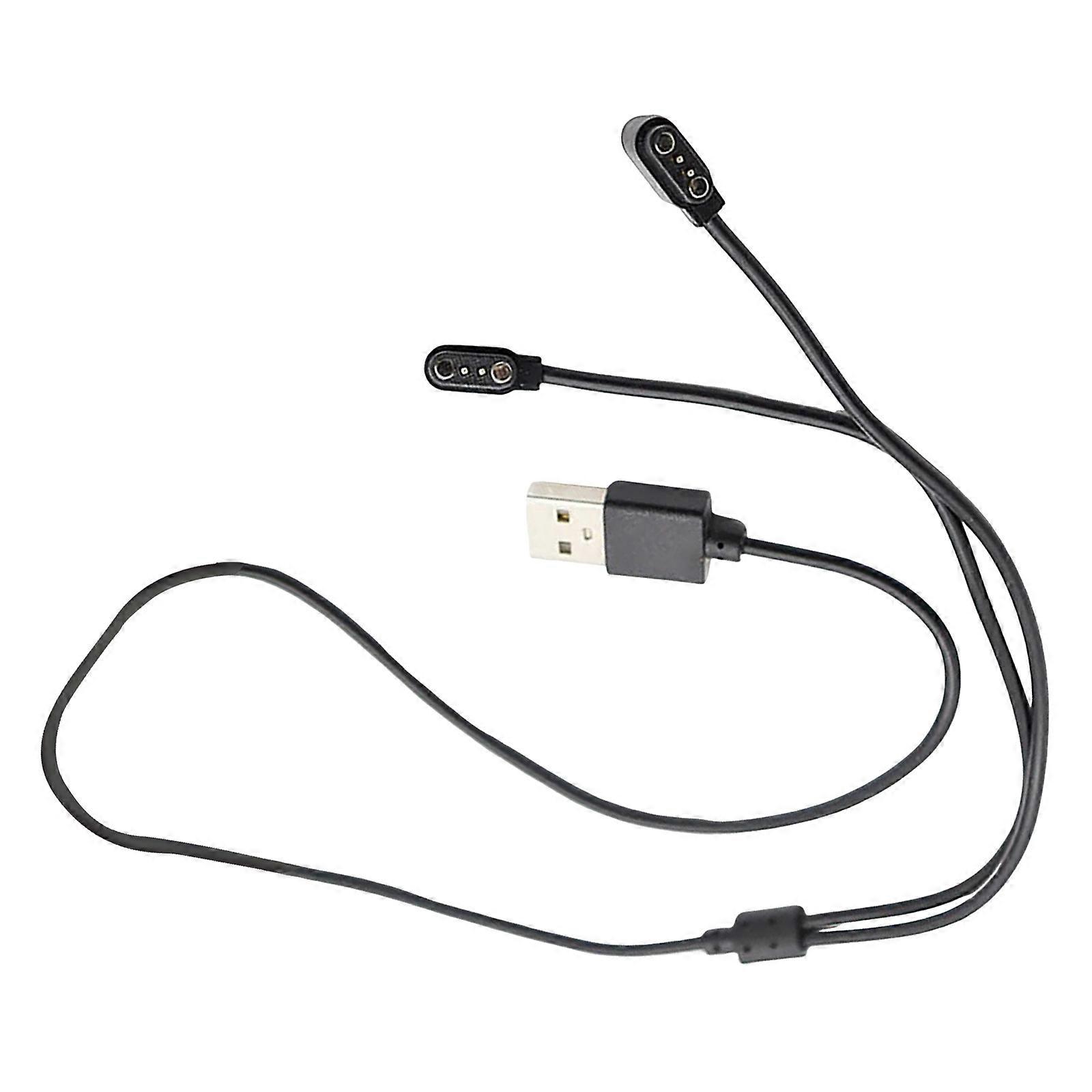 Double Device Charging Cable 2 Pin 2.5mm Interfaces Charging Cord Ensures Reliable Performances for Travel Use Home Office