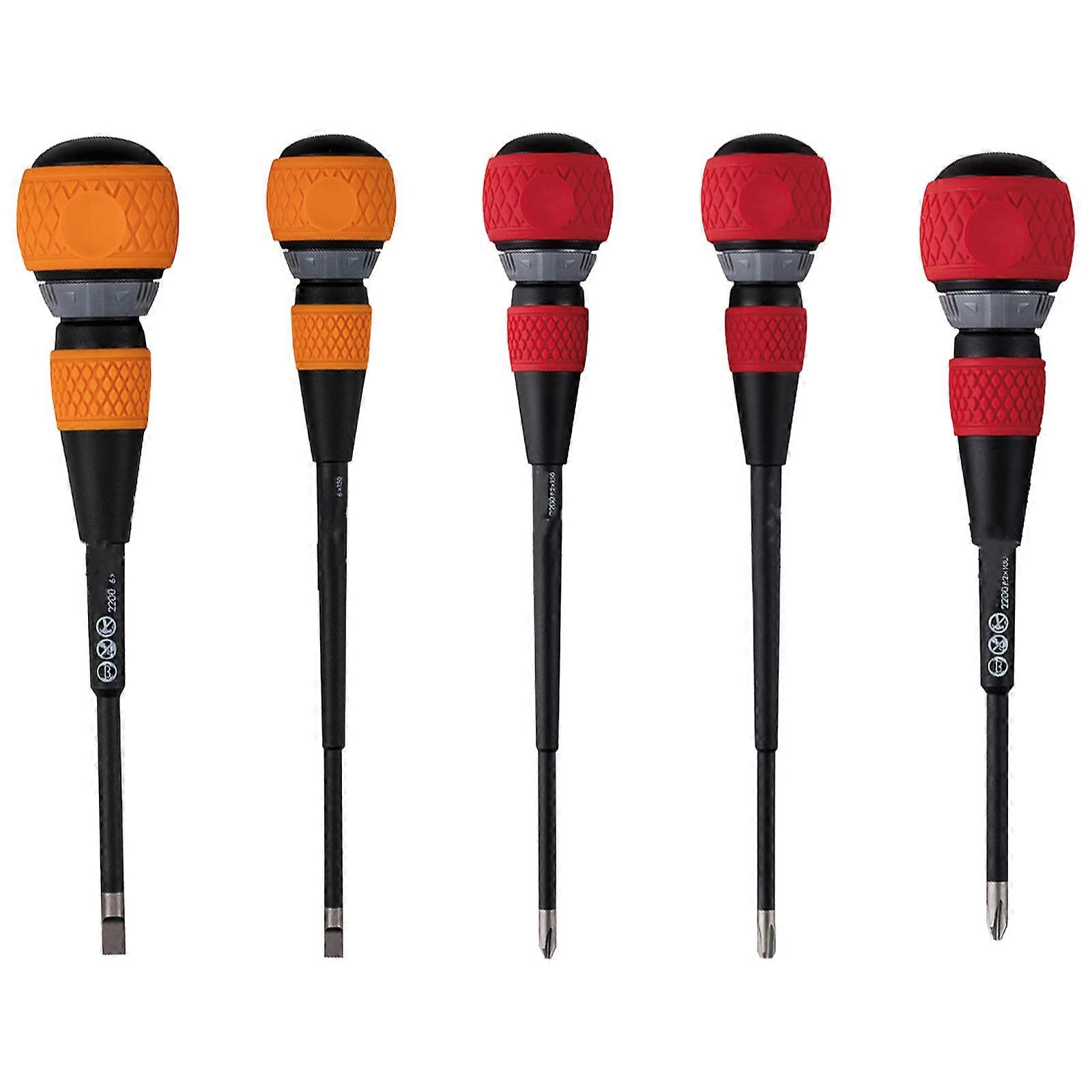 5pcs Ratchet Screwdriver Set Offering Effortlessly Operation Wide Compatibility Suitable For Electronics & Home Projects