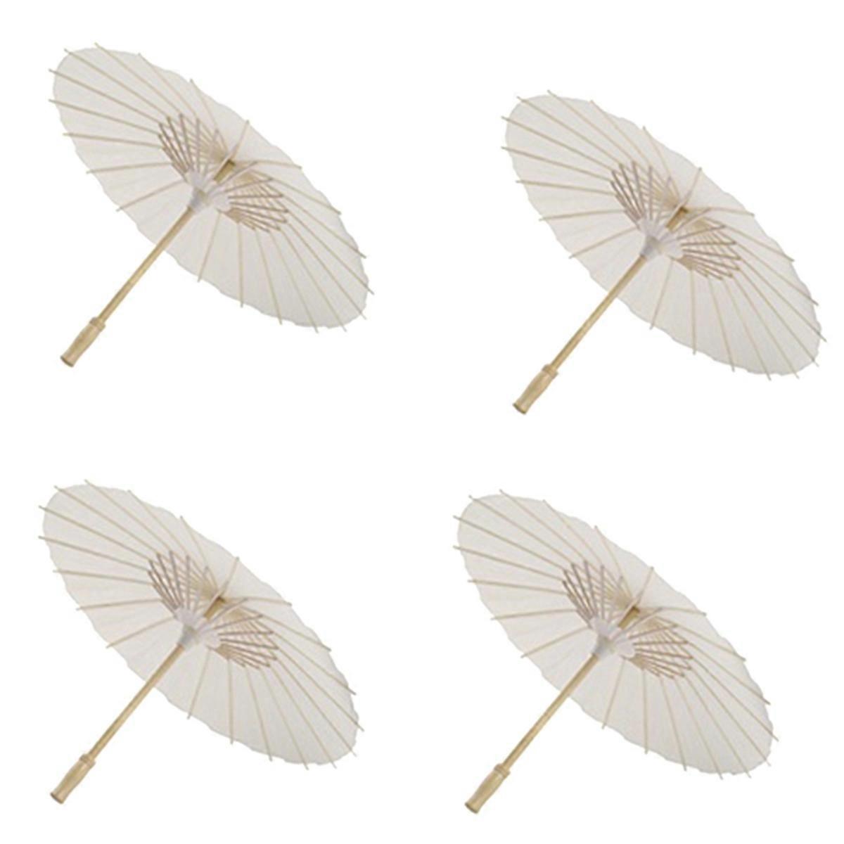 4PCS Paper Parasol Beach Umbrella DIY Umbrella Photography Props