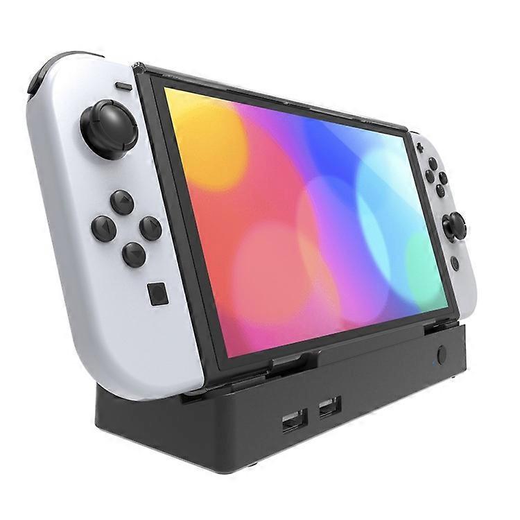 TOPWOLF HS-SW335 Compatible For Nintendo Switch / Switch OLED HD Video Screen Projection Base with RJ45 Ethernet Port