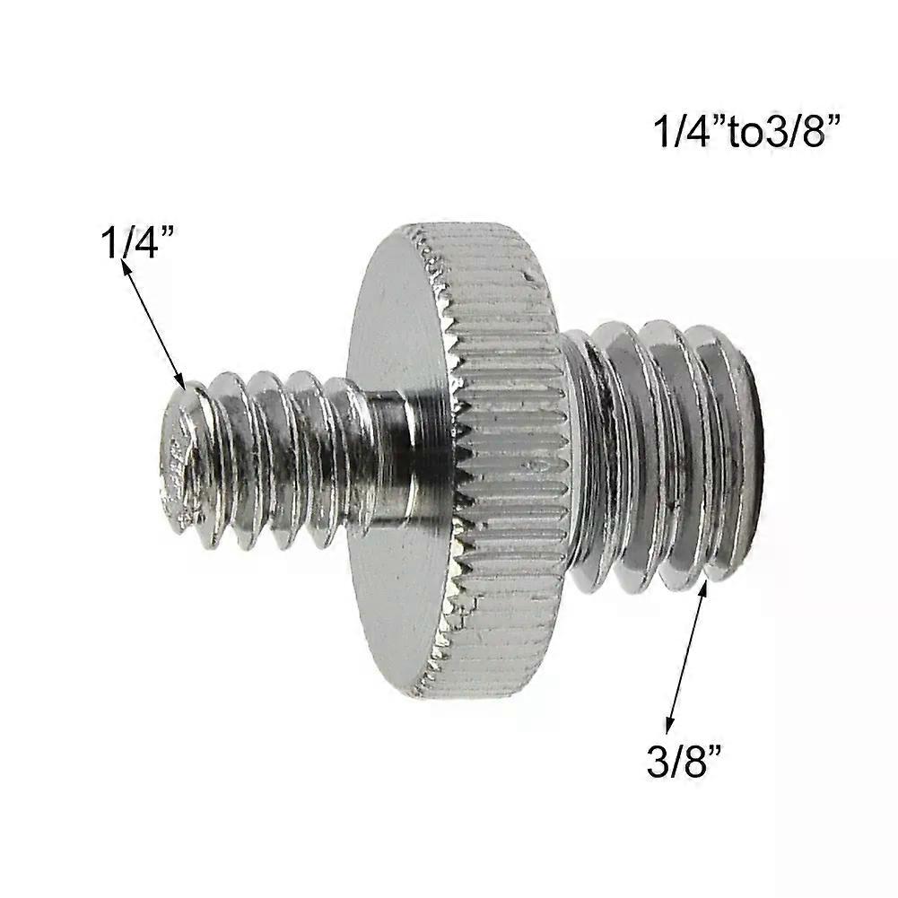 1/4 Male To 1/4 Or 3/8 Male Threaded Screw Adapter For Camera Tripod Stand Camera Photo Accessories Threaded Screw Adapter