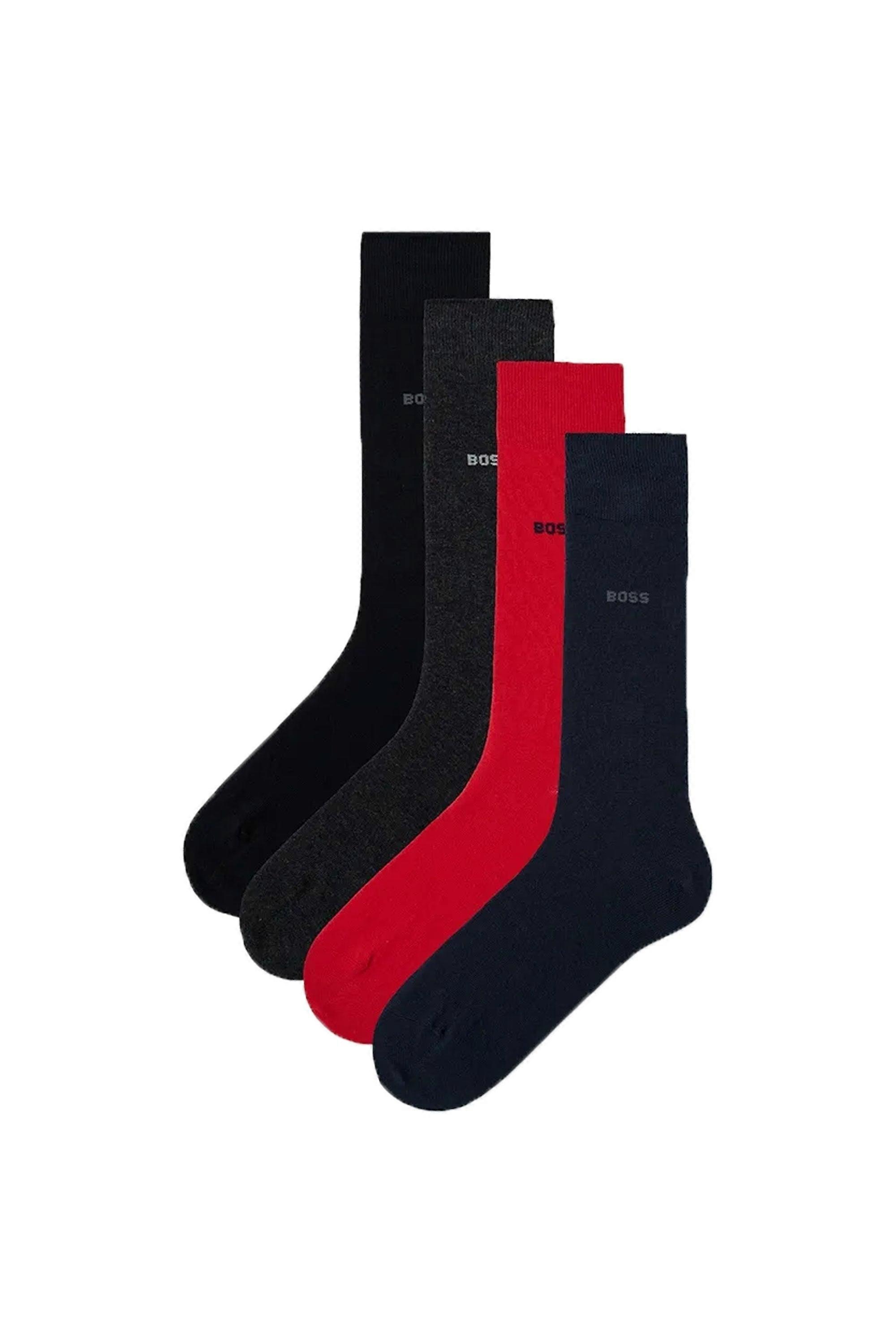 Boss 4p Rs Sock Gift Set Open Red