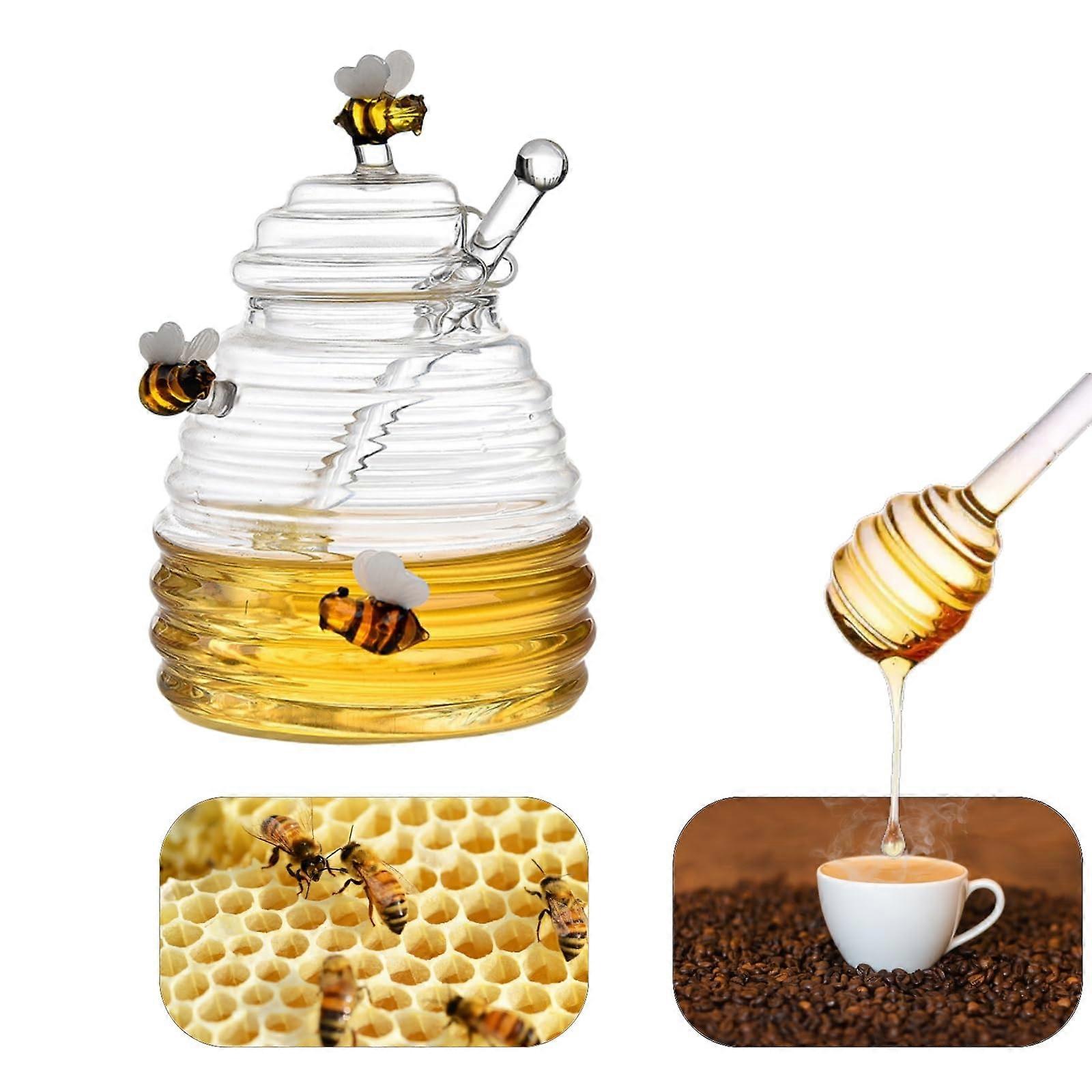 Honey Jar 17 Oz Large Capacity Kitchen Storage Jar