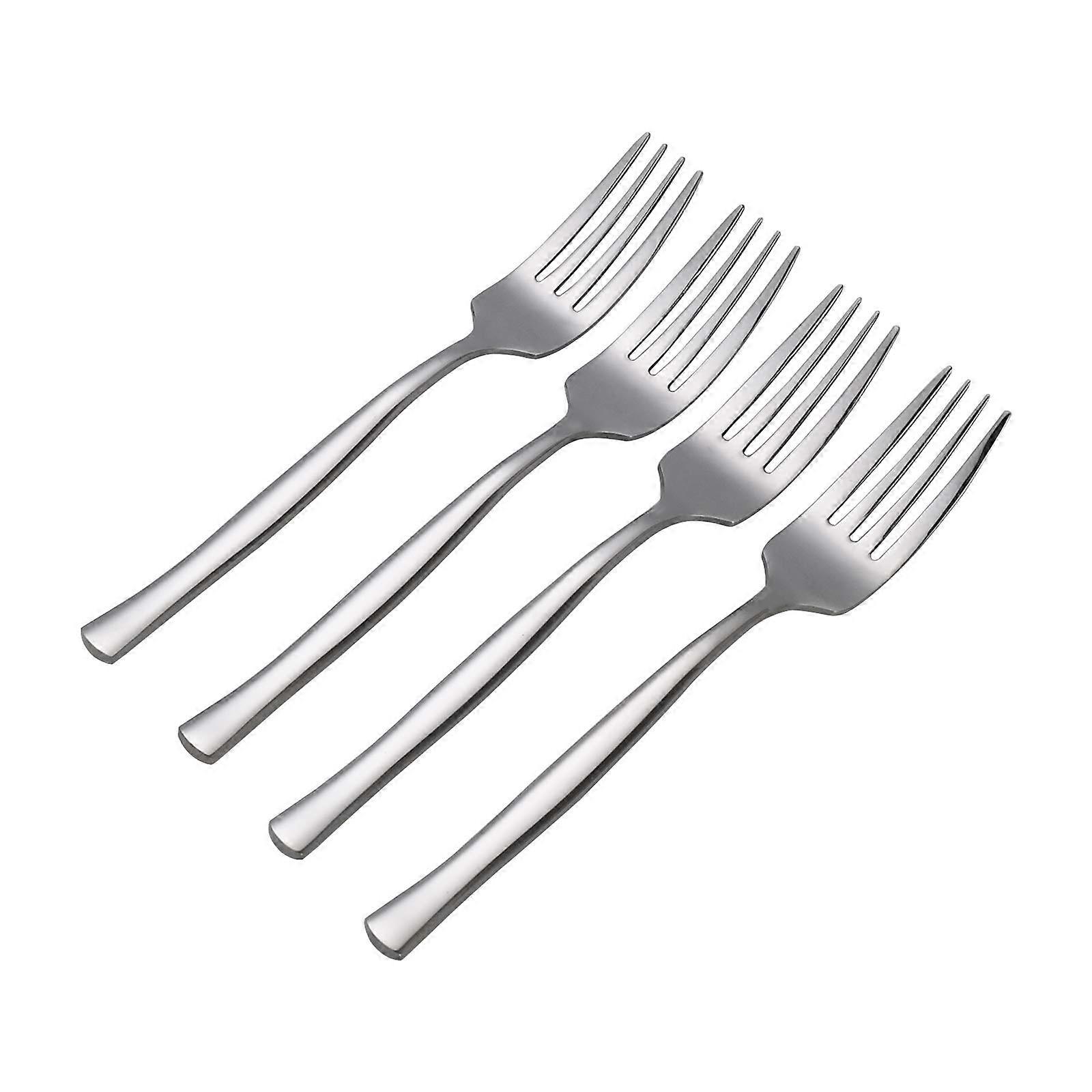 12 Piece Stainless Steel Dessert Forks for Elegant Dining