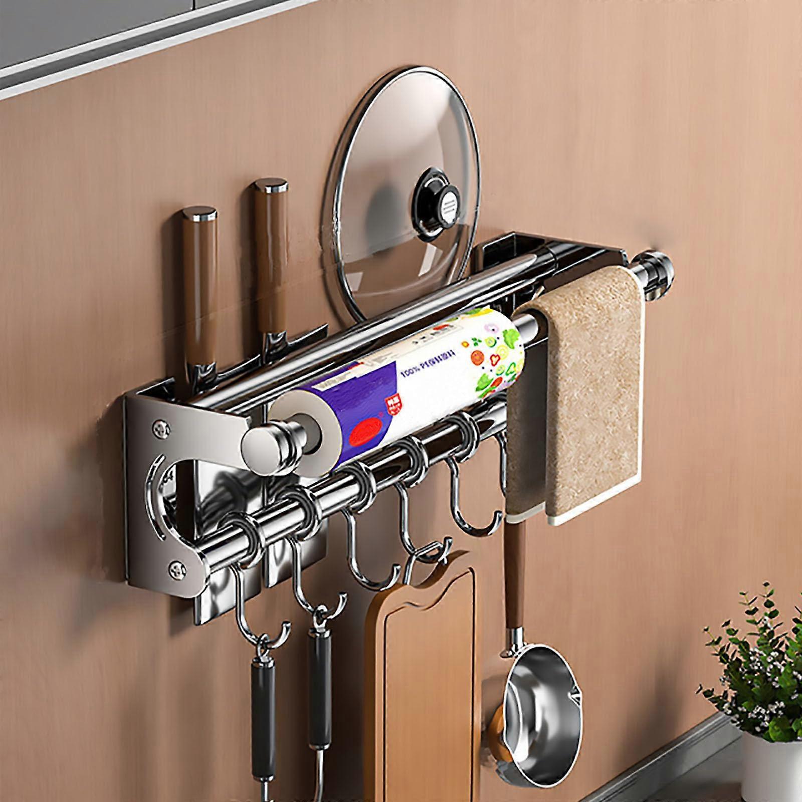Detachable Multifunction Wall-mounted Storage Rack for Hanging Spoon Chopsticks Key Umbrella Package