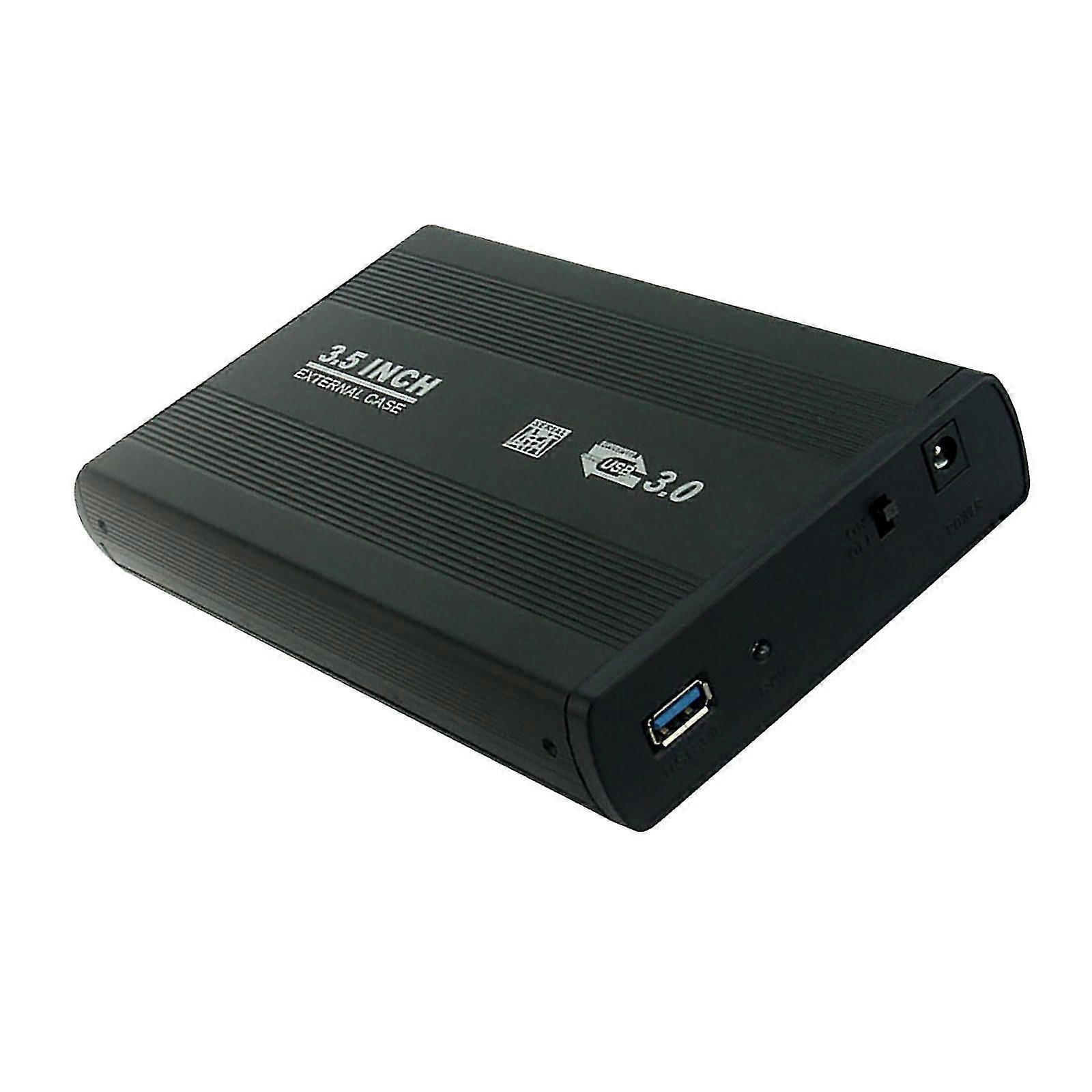 USB 3.0 to SATA External 3.5 inch HDD Case Dock Hard Disk HD SSD Box Black