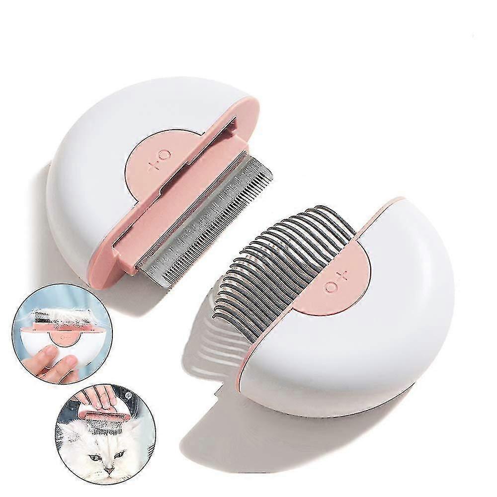 Cat Shedding Brush Massaging Shell Comb Set, Cat Brush For Shedding And Grooming, Pet Remover Dematting Tool