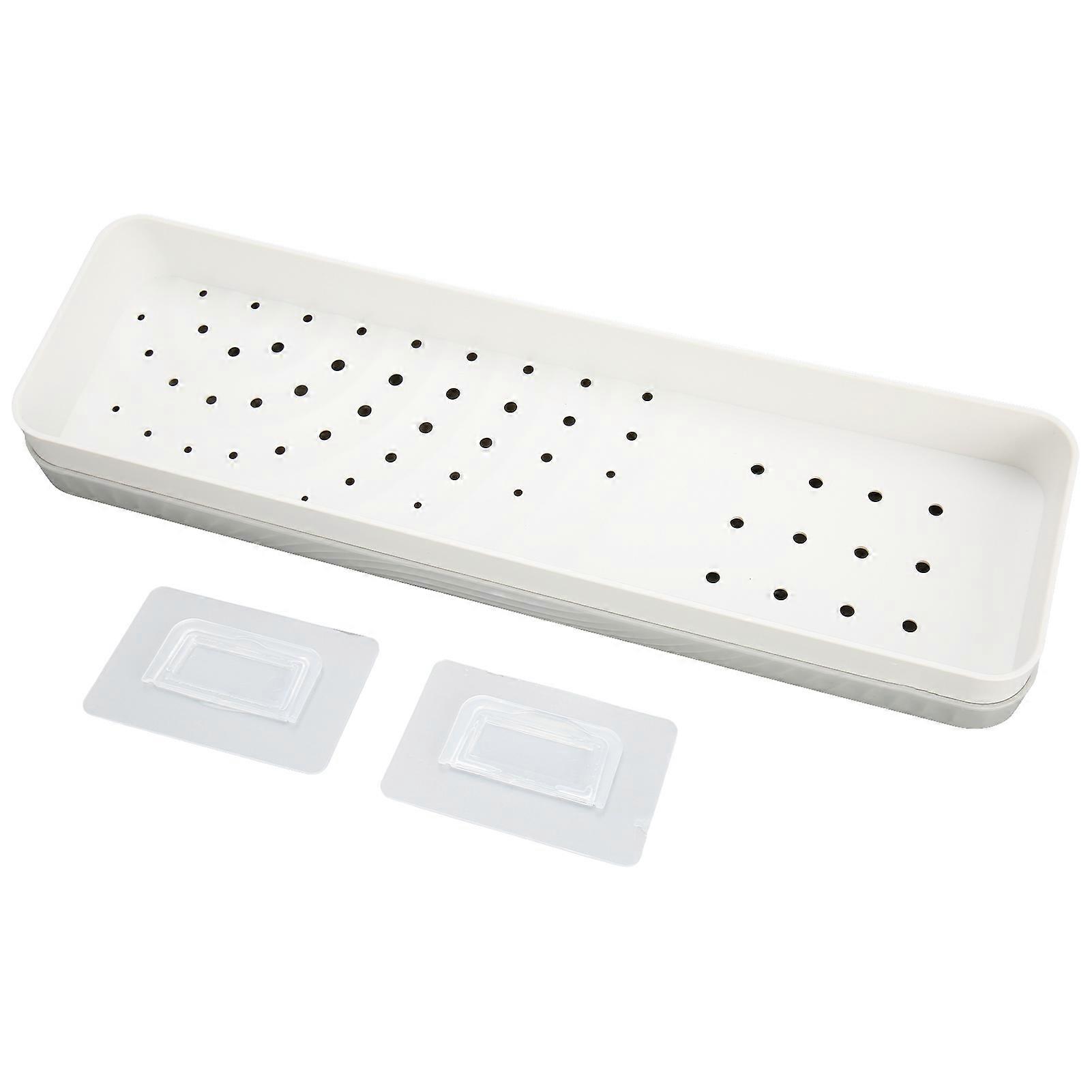 Wall Mounted Holder Box Space Saving Long Shape Punching Free Large Capacity Hanging Storage Box