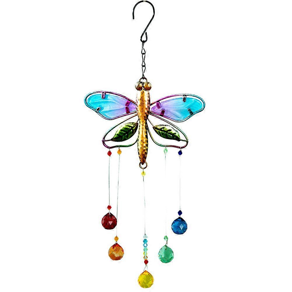 Crystal Suncatcher Dragonfly Prism Rainbow Maker