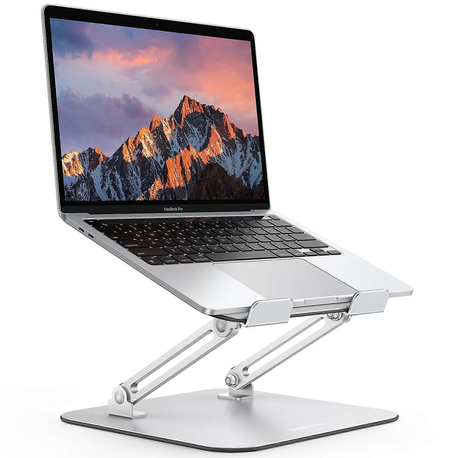 Laptop table, ergonomic metal adjustable laptop stand, cooling function holder, compatible with 10 - 17.2 inches laptops