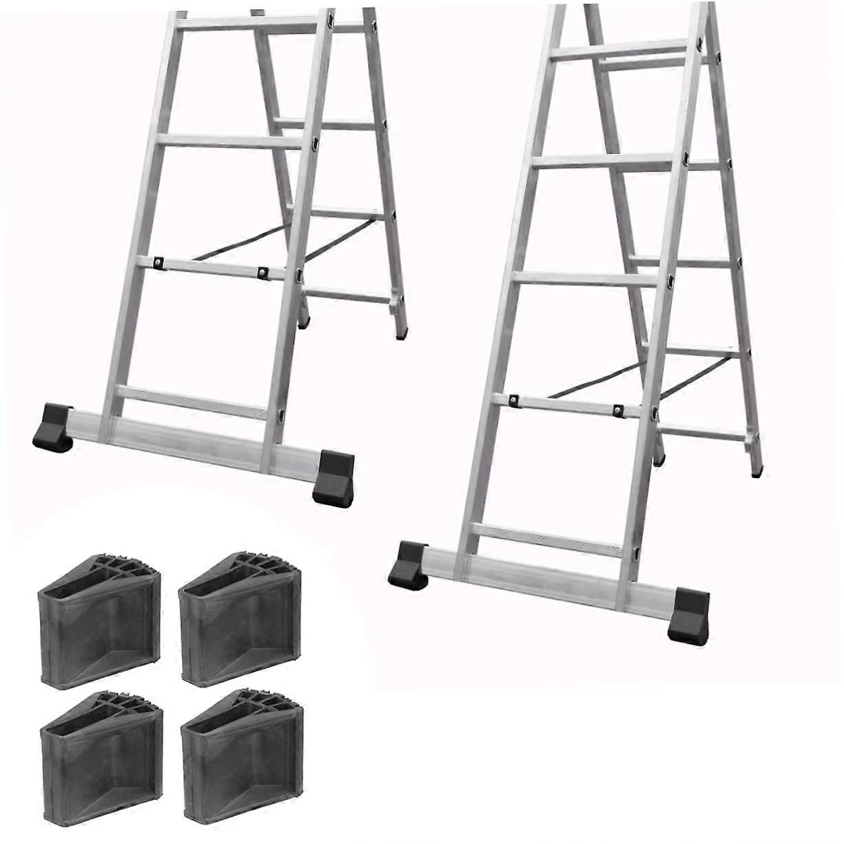 4Pcs Non-Slip Folding Ladder Pads, Rubber Step Ladder Bumpers, Replacement Feet for Household Use, Protective Mat Covers