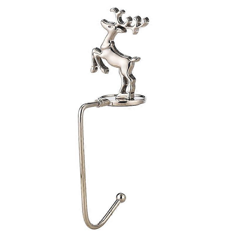 Christmas Decorative Hook Cartoon Christmas Hanger, Spec: Silver Deer
