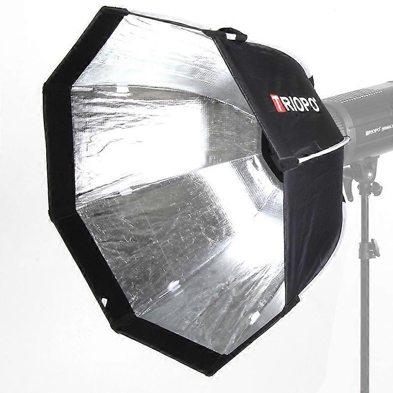 TRIOPO K2-65 65cm Speedlite Flash Octagon Parabolic Softbox Bowens Mount Diffusor (Schwarz)