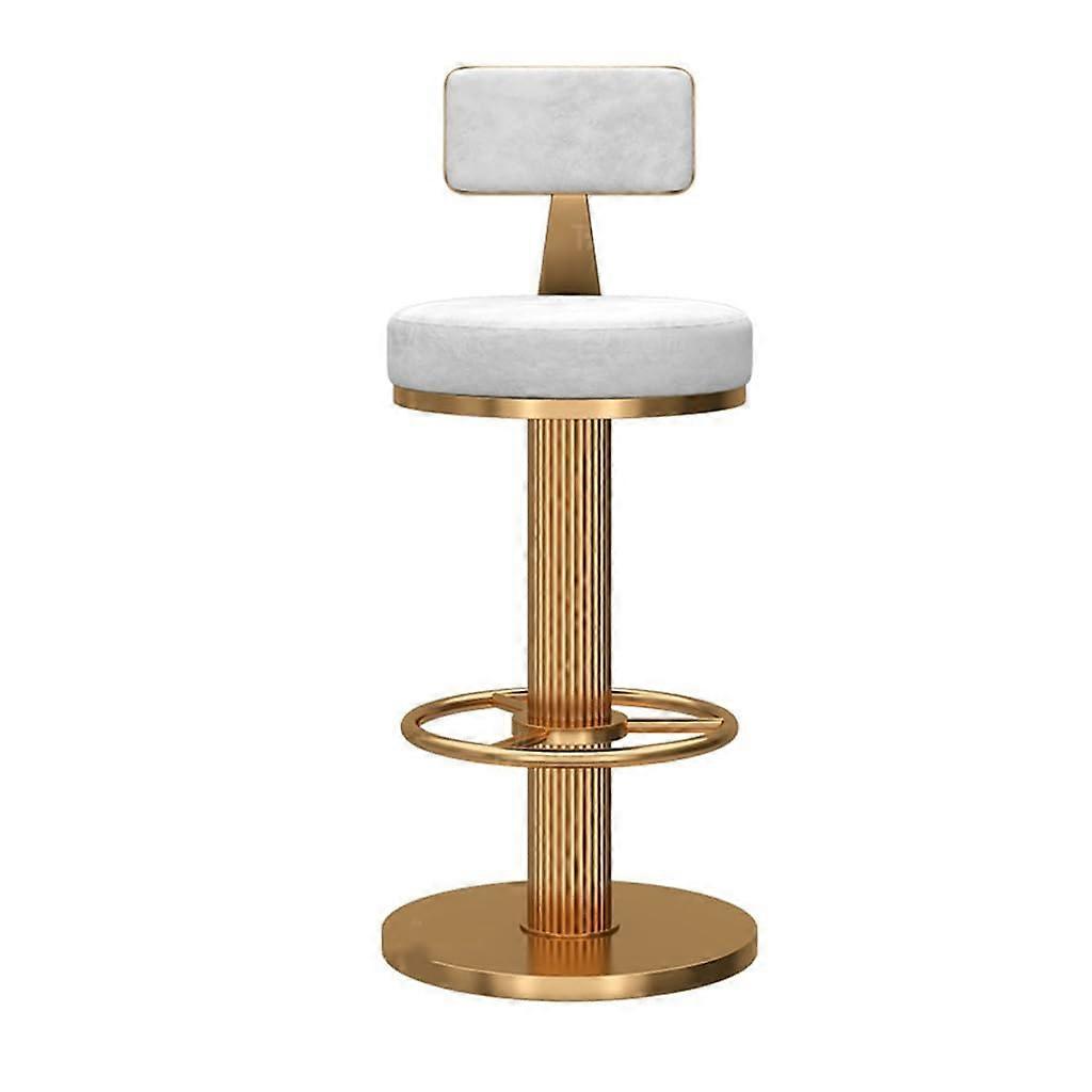 360° Swivel Bar Stool, Adjustable LiftUp Counter Chair, Bar Front Cashier High Stool