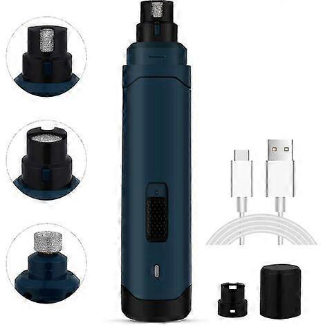 Electric Dog Nail File, Nail Clippers for Dogs, Cats and Rabbits, Electric Claw Files with 2 Speeds, 50dB Ultra-Quiet, USB Fast Charging, Safe and Sui