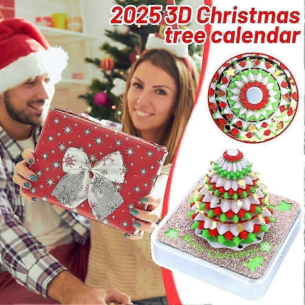 Christmas Gift Creative Desktop Ornament Christmas Tree 3D Paper Carving