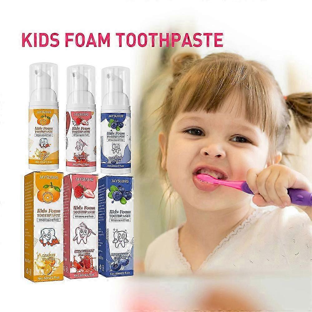 New Kids Whitening Toothpaste Fruity Flavor Children Toothpaste 60ml for Bad Breath
