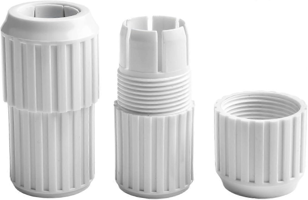 2 Pack Telescopic Pool Joints - White - For Pool Equipment - Premium Plastic Construction - Smooth Adjustment