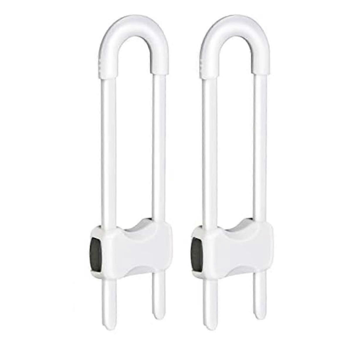 Cabinet Locks for Babies, U-Shaped Child Locks for Cabinets, Child Proof Cabinet Latches