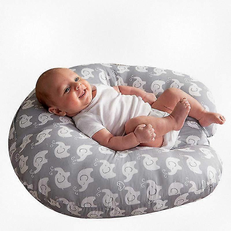 Liggestol med elefant design i blød grå