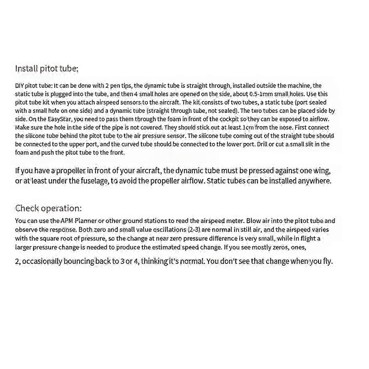 PX4 Pitot Tube Airspeedometer Airspeed Sensor+Differential Airspeed Pitot Tube MS4525DO for PX4 Con