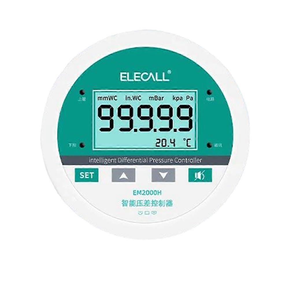 EM2000H Digital Display Micro Differential Pressure Transmitter And Gauge Controller -60 To 60 Pa RS-485 24V