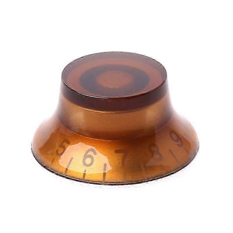 Top 1pc Knob Button Bell Shape Guitar Tone Volume Control For LP Guitar Parts Coffee