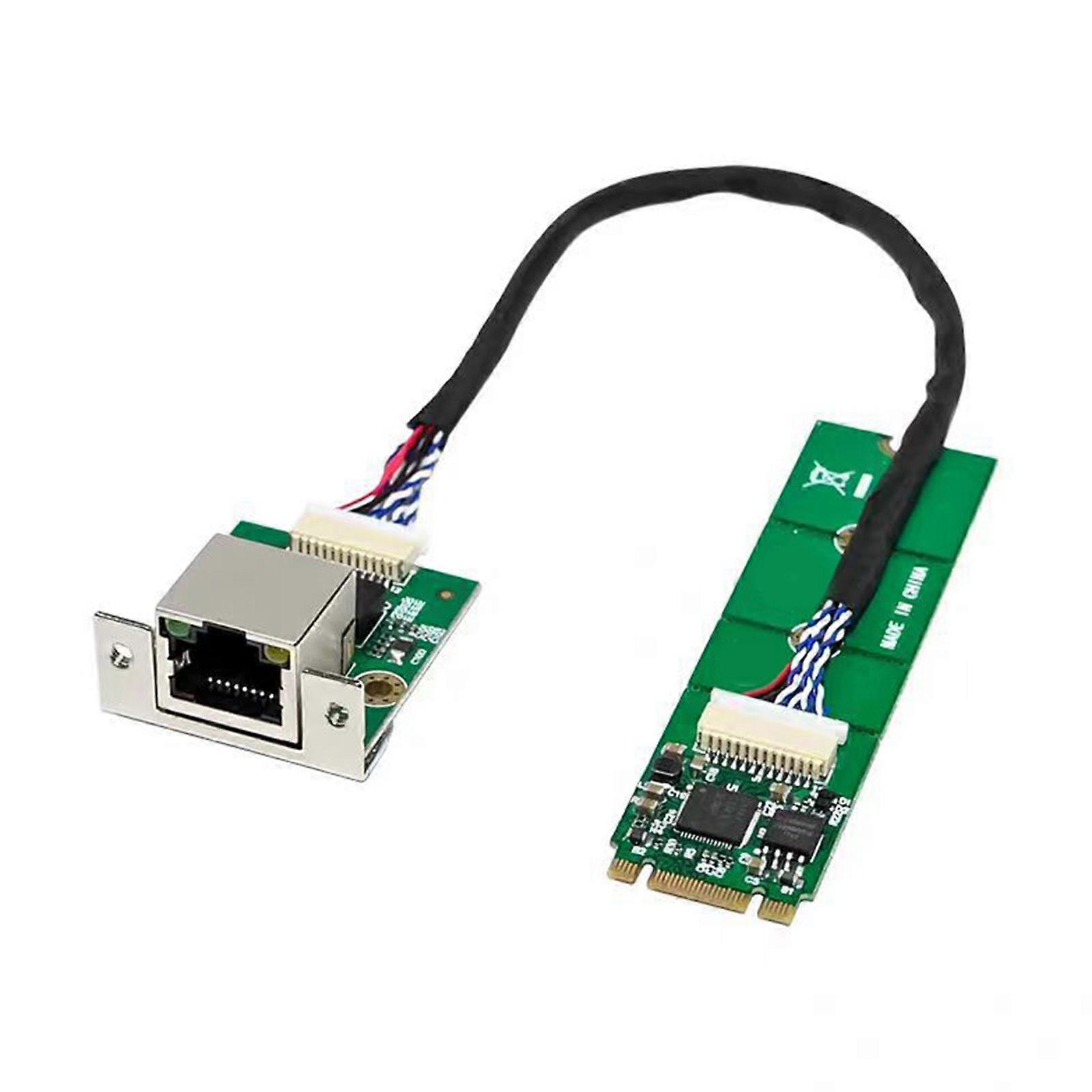 B+M Key Ethernet Card I225-V Industrial Control Networking Card 2.5G/1000/100Mbps RJ45 Networking Card Adapters