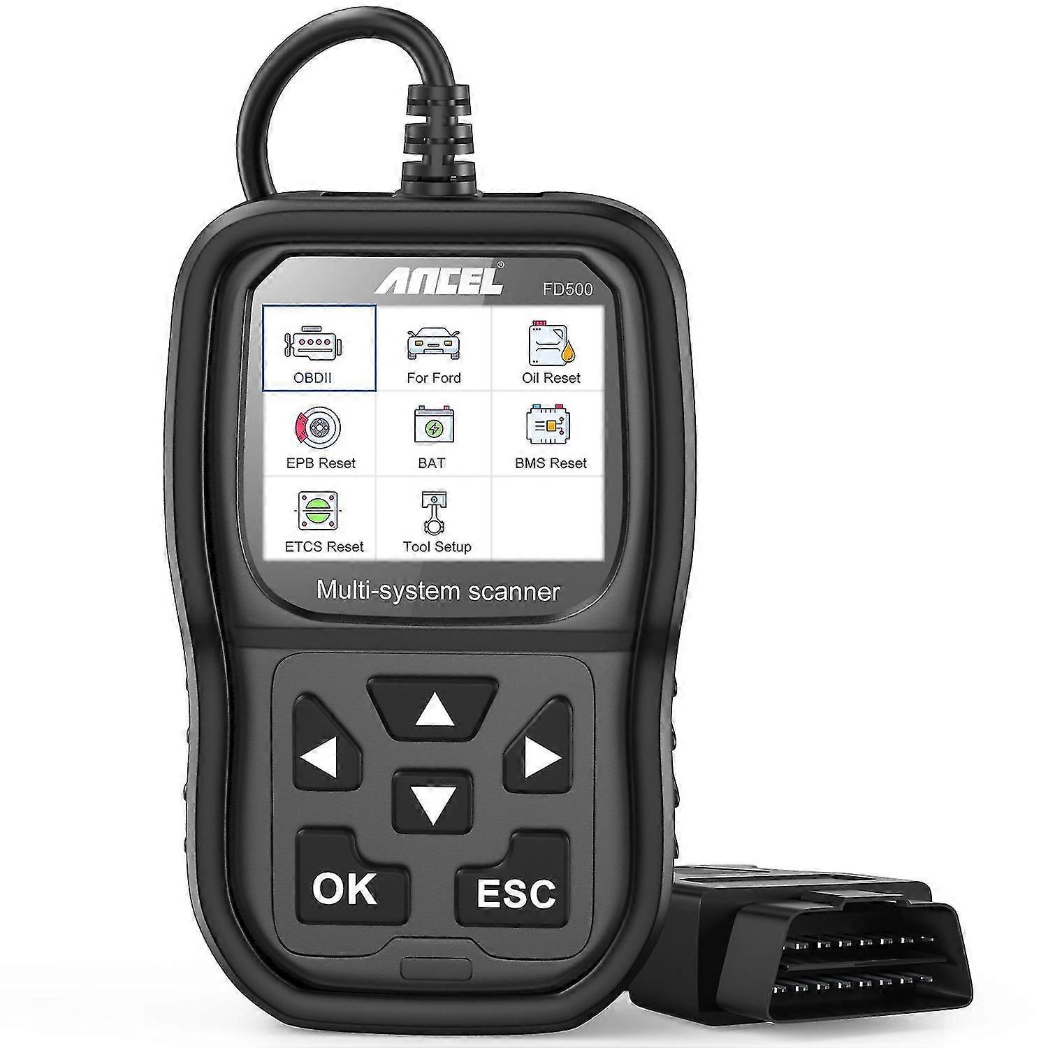 ANCEL FD500 OBD2 Scanner Full System Code Reader OBD 2 with Engine ABS SRS EPB/Throttle Oil Reset