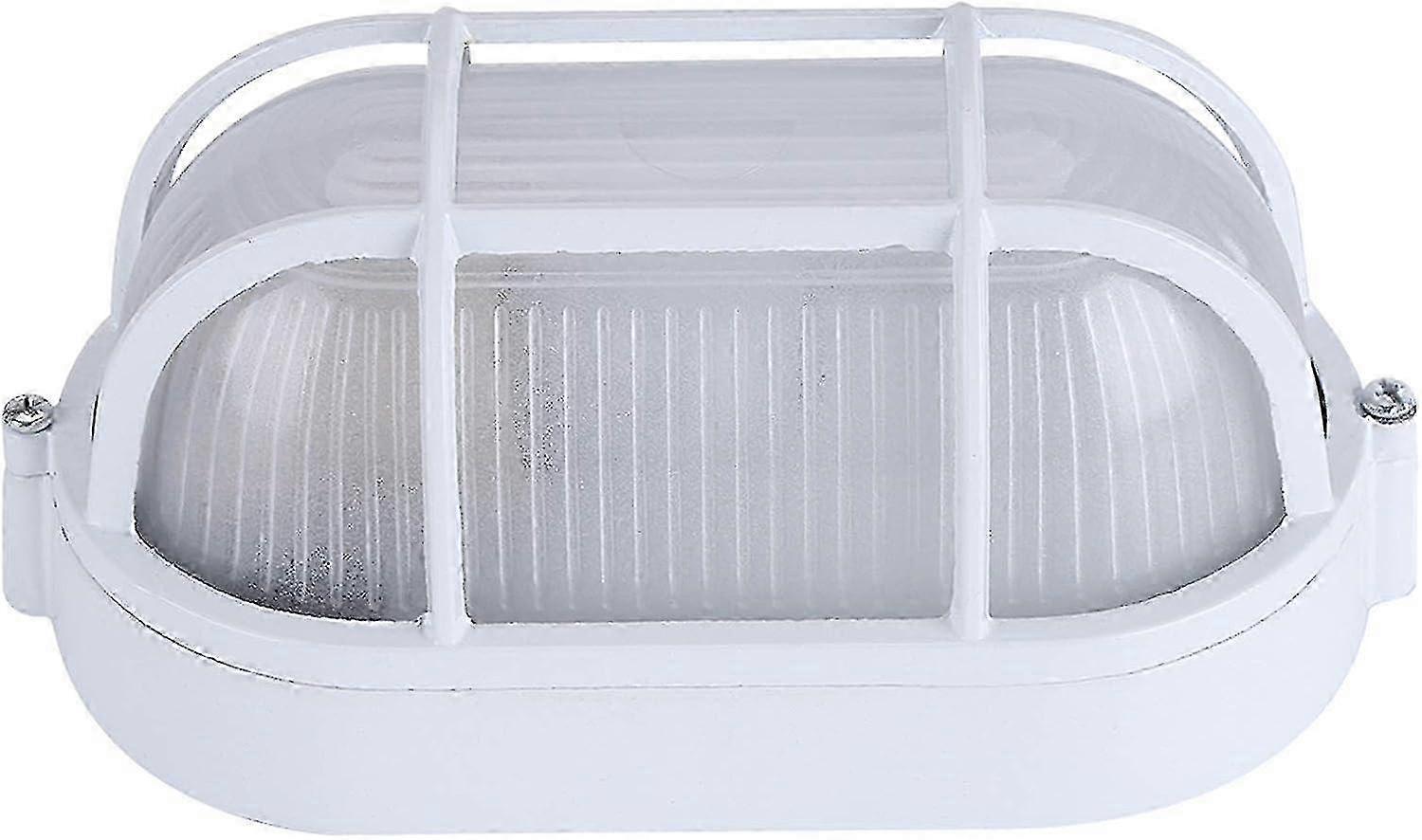 Wet Location Round Sauna Lamp for Ceiling or Wall Use - Explosion Proof Bulkhead Light Suitable for Certain Brands - 60w (Oval)