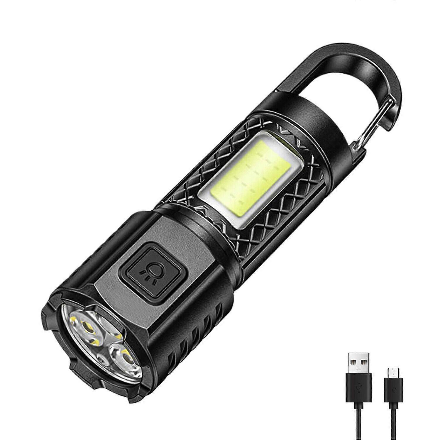USB Rechargeable Portable LED Outdoor Flashlight