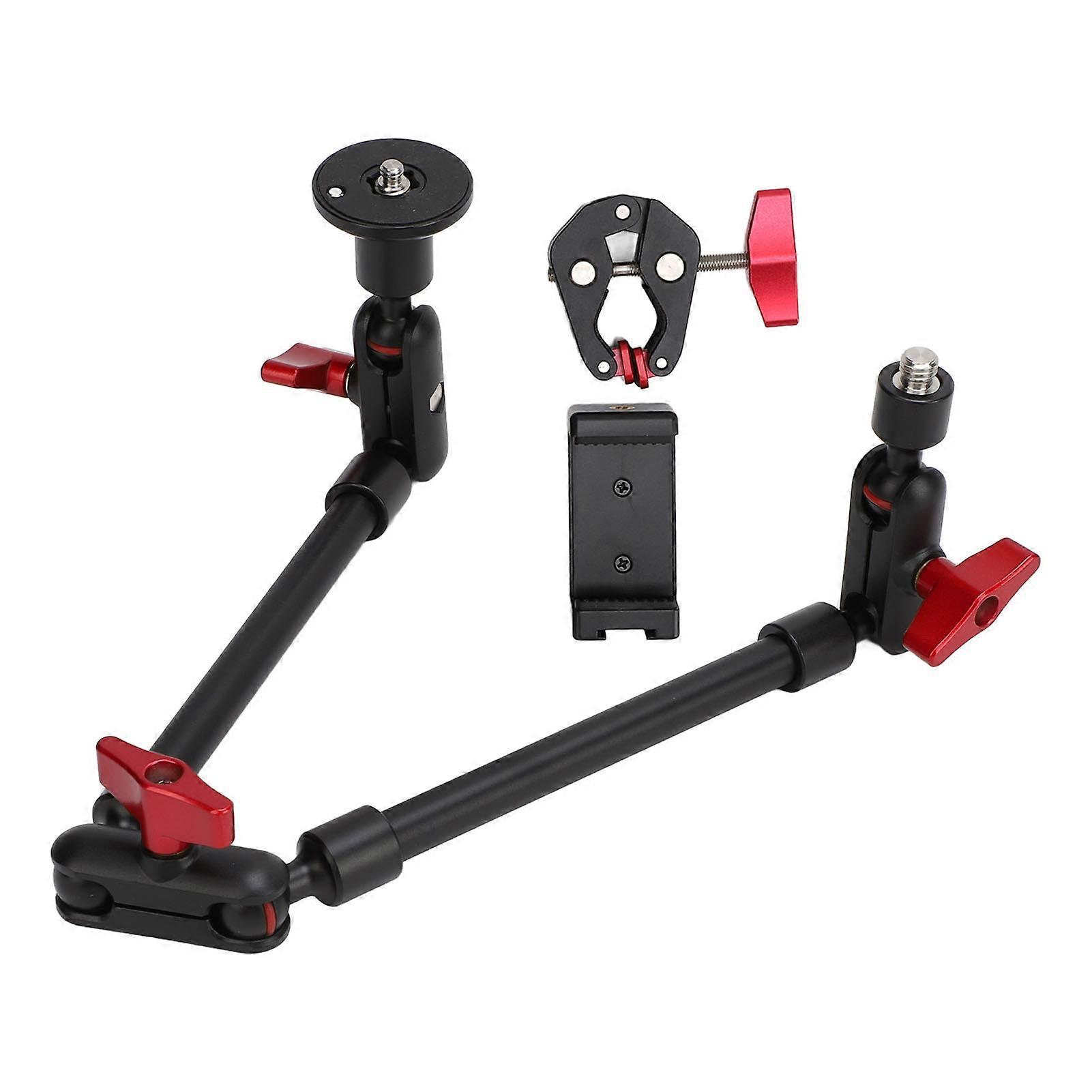 Professional 360 Degree Adjustable Desktop Camera Stand with 1/4" & 3/8" Thread for LED Light, Microphone, Cell Phone, 22"