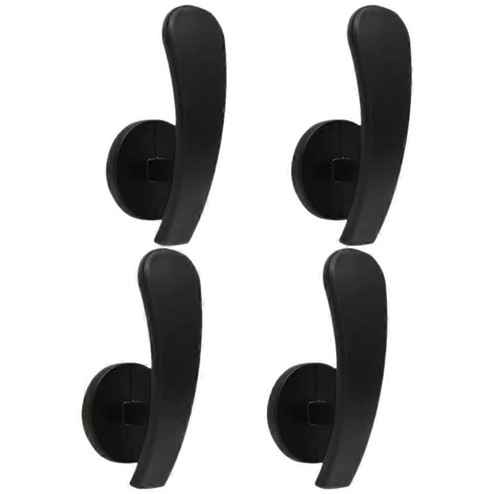 4pcs Metal Curtain Hooks Wall Mounted Drapery Holdbacks Stylish Modern Design Easy Install for Any Room Home Decoration